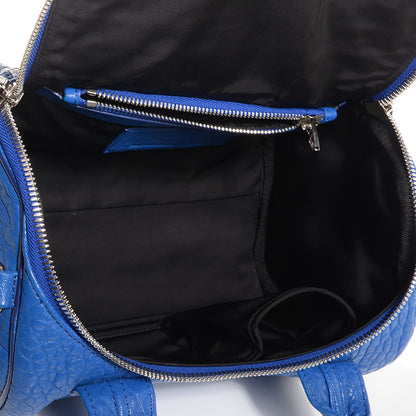 Alexander Wang Pebbled Lambskin Rockie Royal w Silver Hardware 5 of 8