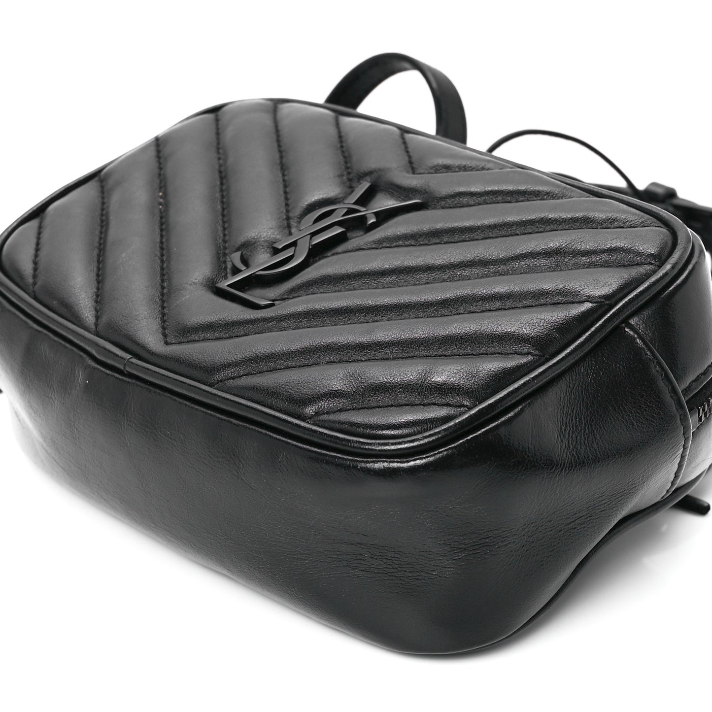 Calfskin Matelasse Monogram Lou Belt Bag Black