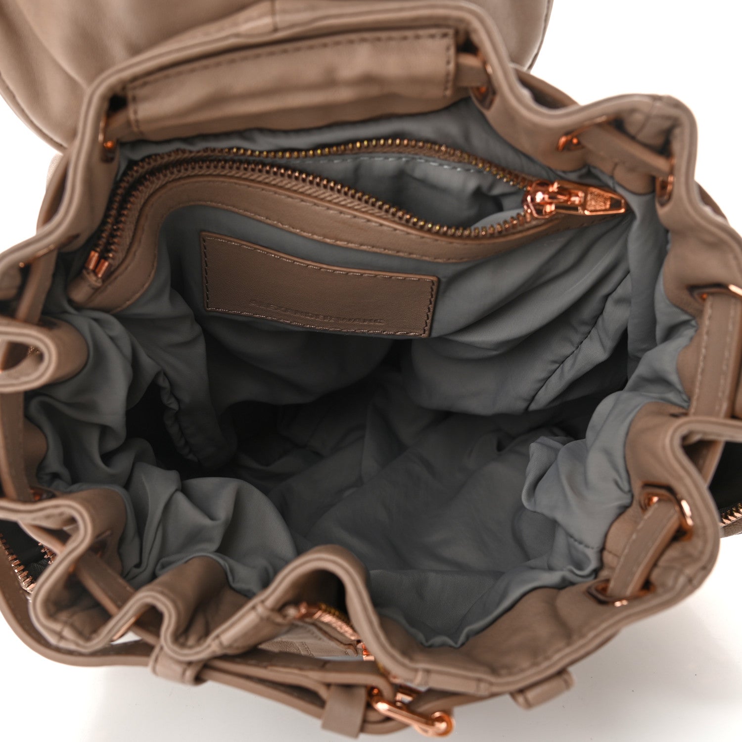 Alexander Wang Lambskin Mini Marti Backpack Latte Rose Gold Hardware 5 of 9