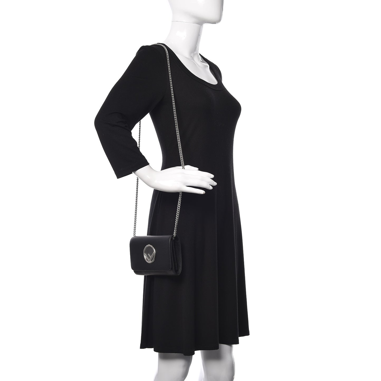 Vitello Cruise F is Fendi Wallet on Chain Black