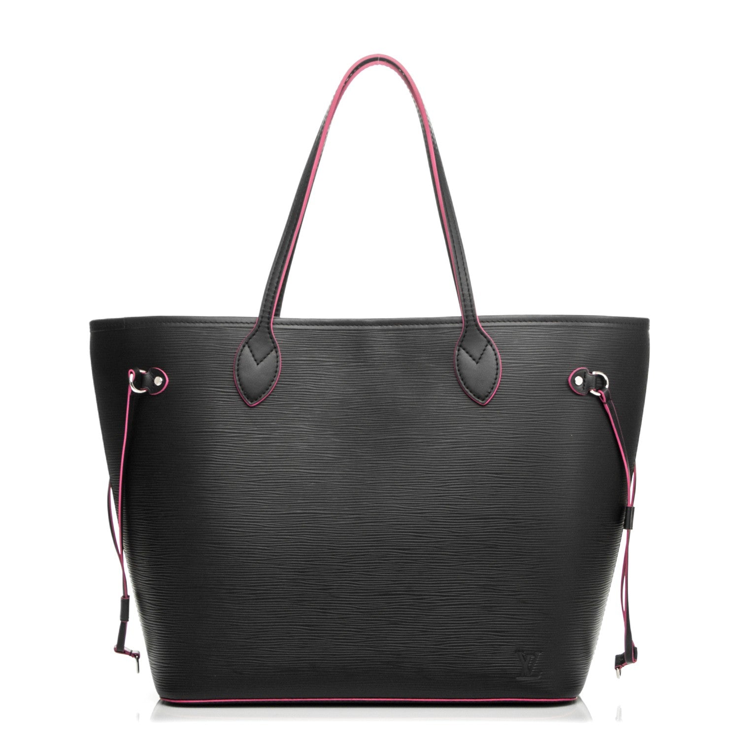 Louis Vuitton Epi Neverfull MM Black Hot Pink 1 of 8