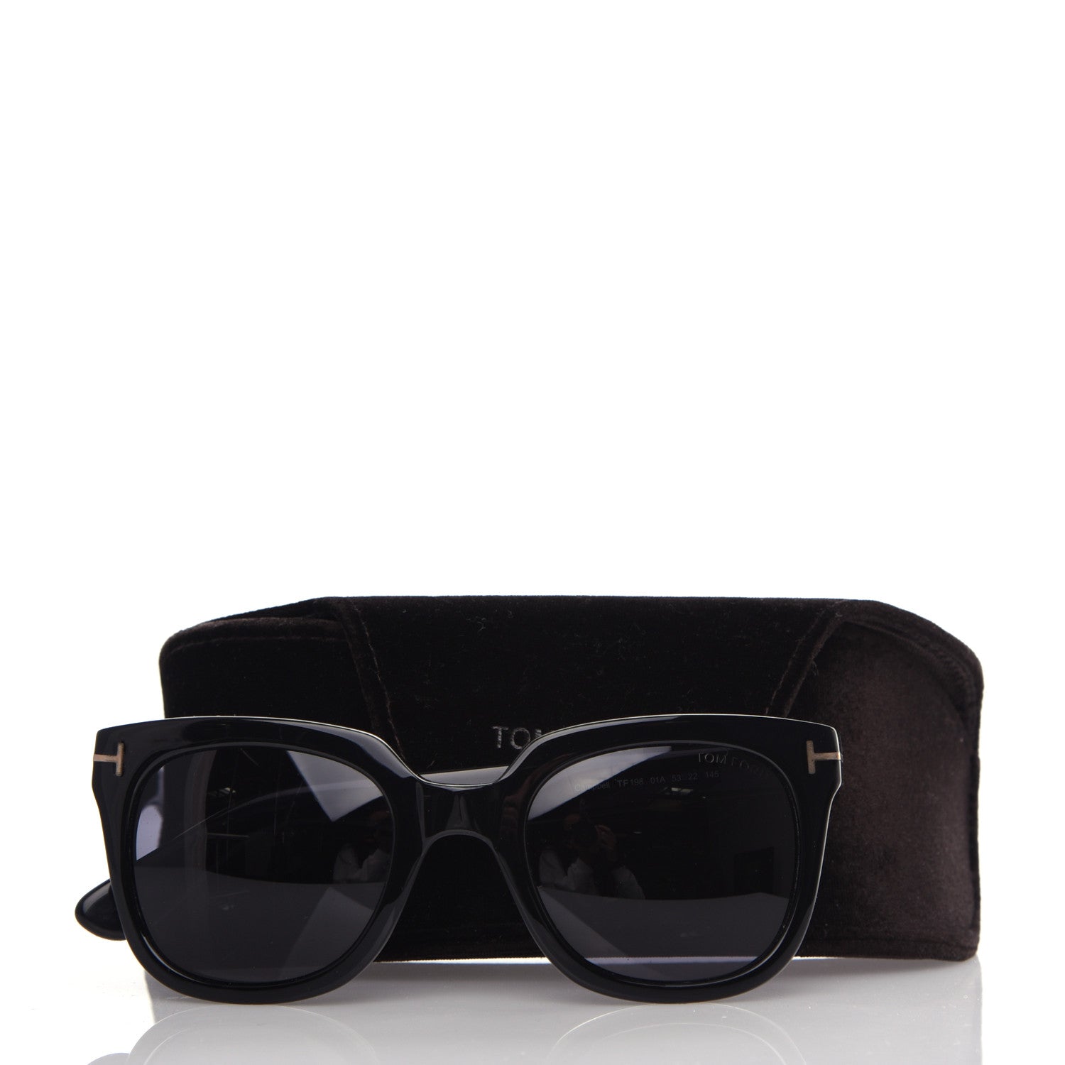 Tom Ford Acetate Campbell Sunglasses TF198 Black 705051 – FASHIONPHILE