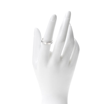 Cartier 18K White Gold 3.5mm LOVE Wedding Band Ring 55 7.25 2 of 4