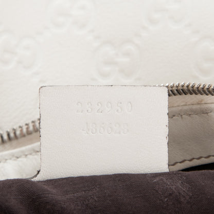 Gucci Guccissima Large Icon Bit Hobo Off White 7 of 12