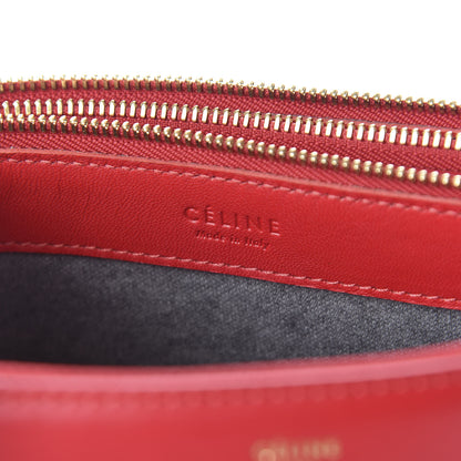 Celine Lambskin Large Trio Crossbody Bag Red 8 of 9
