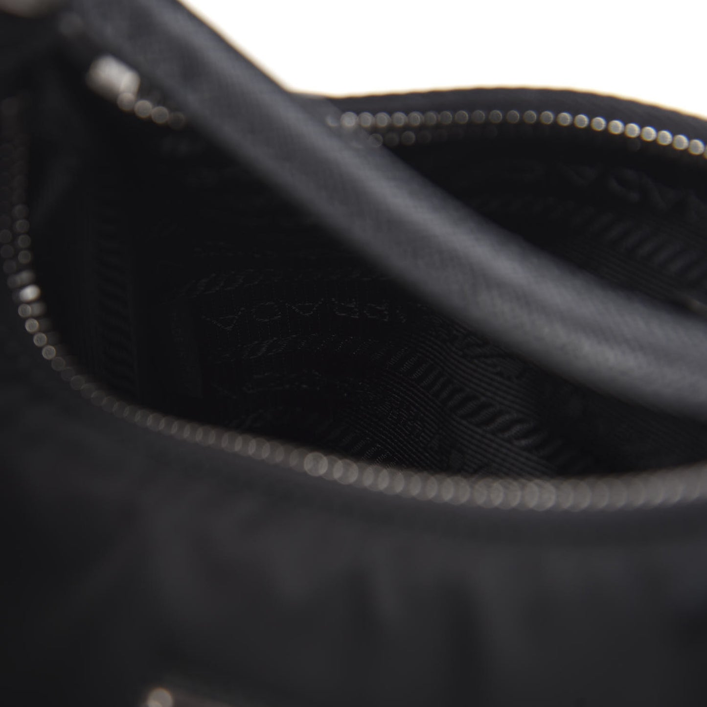 Tessuto Nylon Saffiano Mini Re-Edition 2005 Bag Black