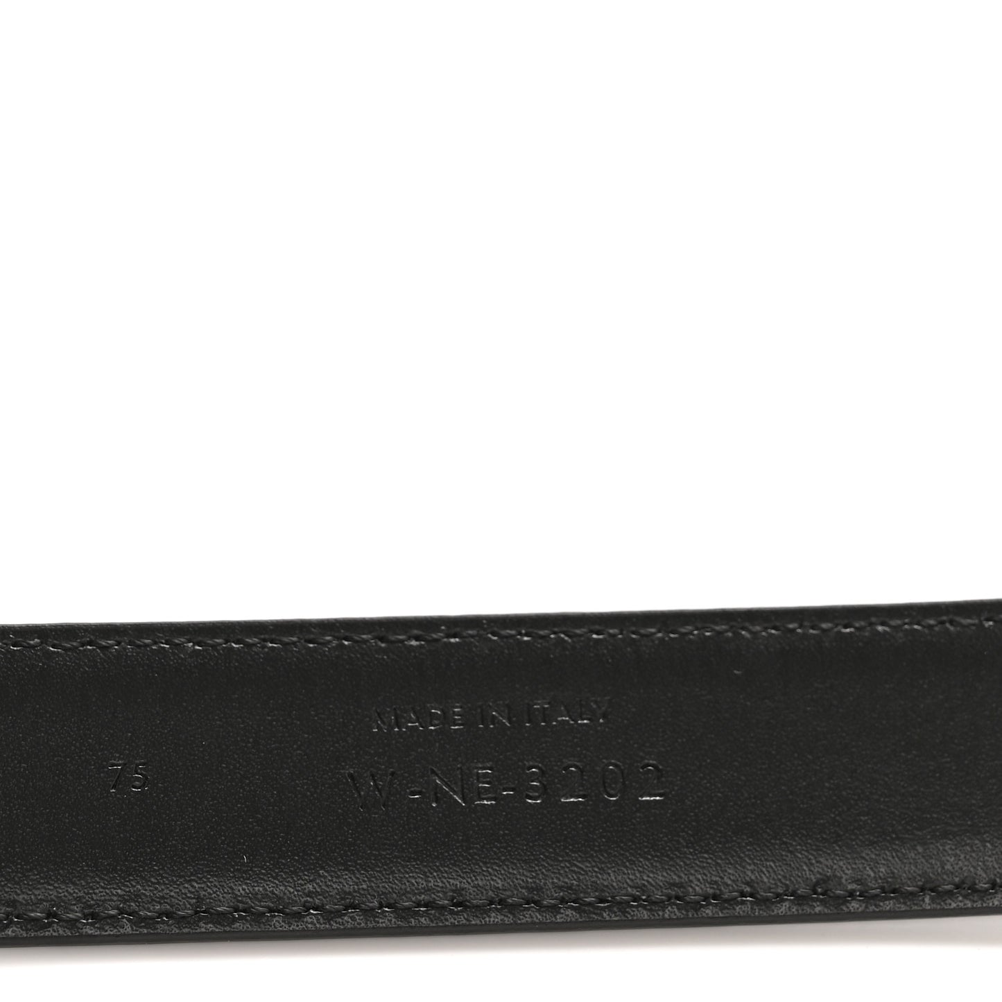 Box Calfskin Medium 25mm Triomphe 75 30 Belt Black