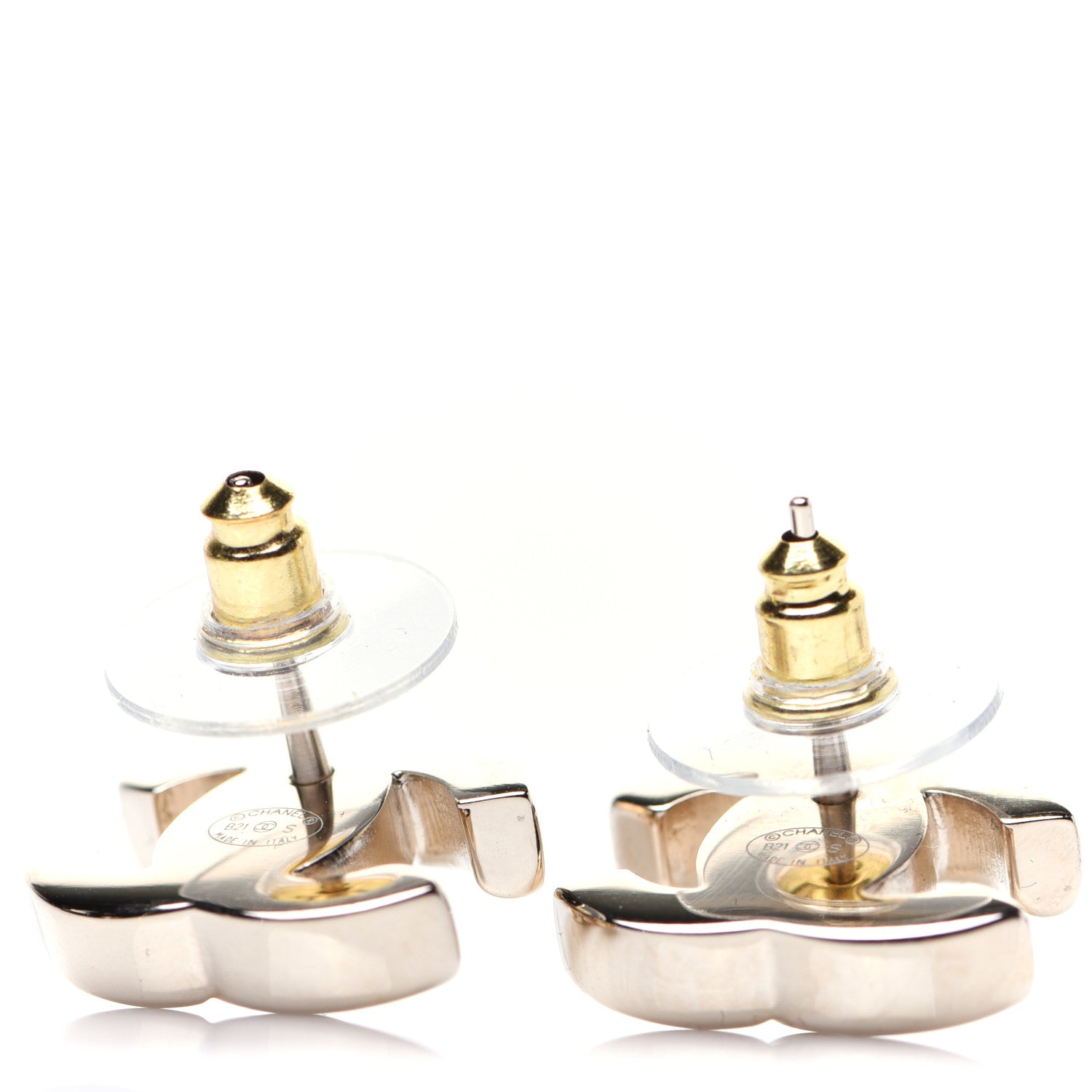 Chanel Metal CC Turnlock Earrings Gold 3 of 7