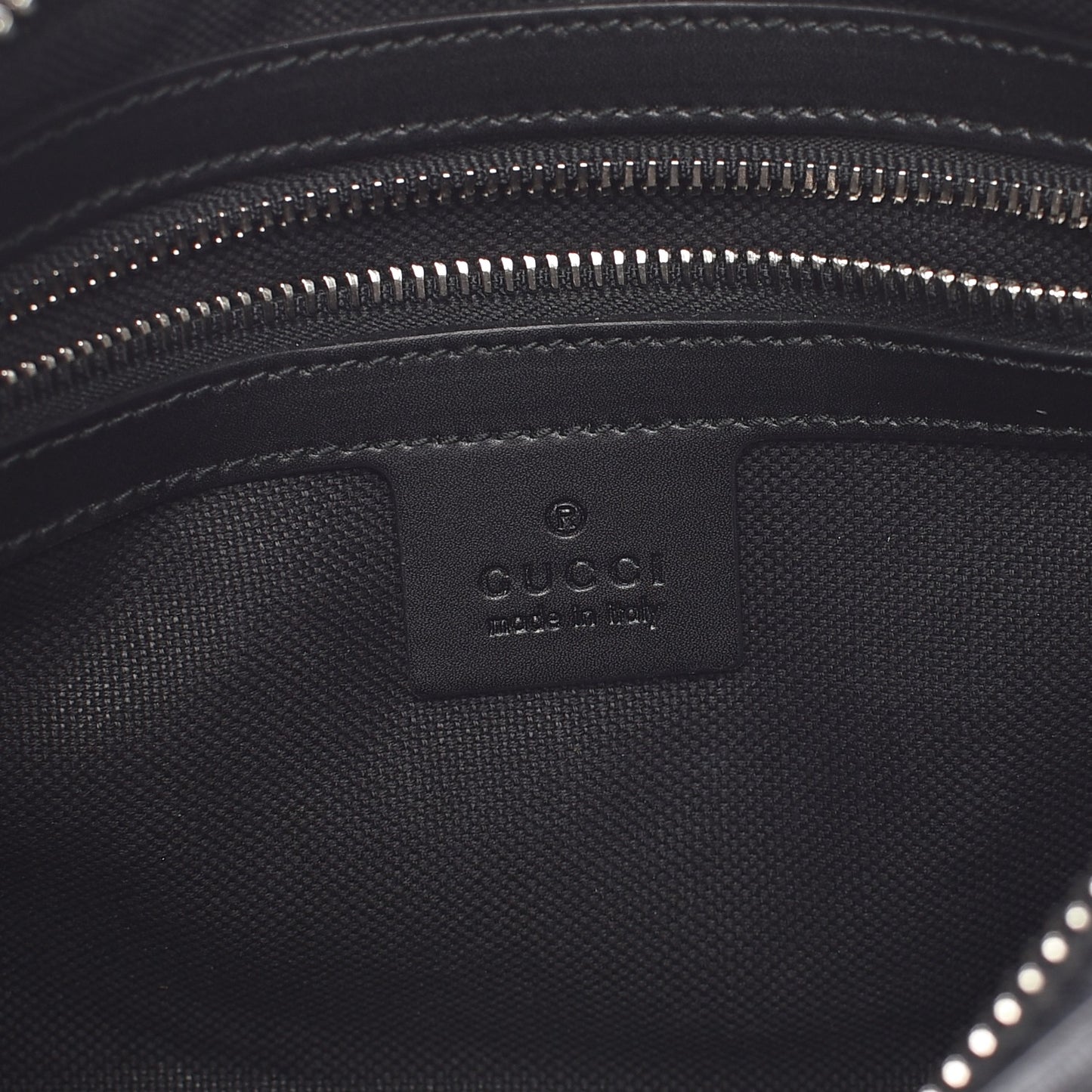Soft GG Supreme Monogram Web Belt Bag Black Grey