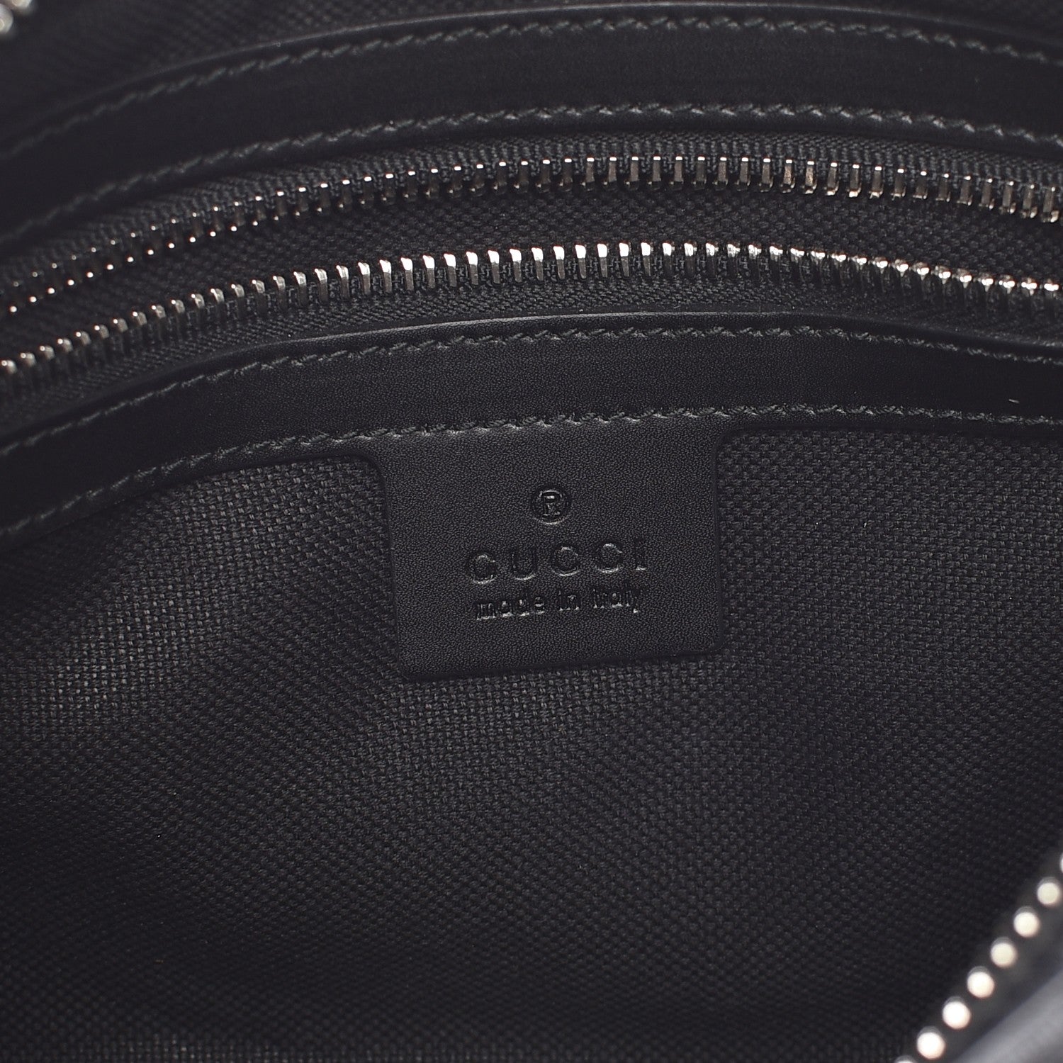 Gucci Soft GG Supreme Monogram Web Belt Bag Black Grey 7 of 8