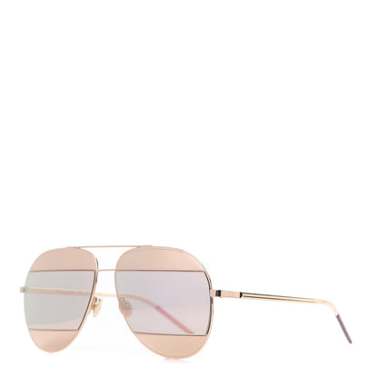 Christian Dior Split 1 Aviator Sunglasses Rose Gold 1 of 7