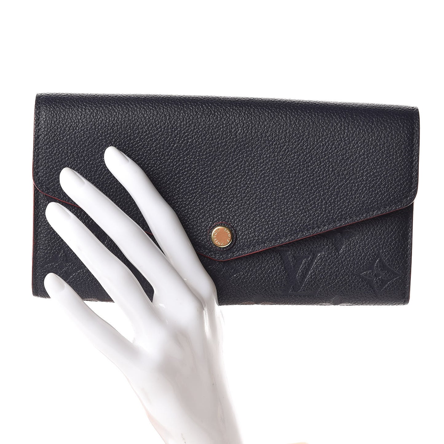 Empreinte Sarah Wallet NM Marine Rouge