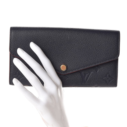 Louis Vuitton Empreinte Sarah Wallet NM Marine Rouge 2 of 11