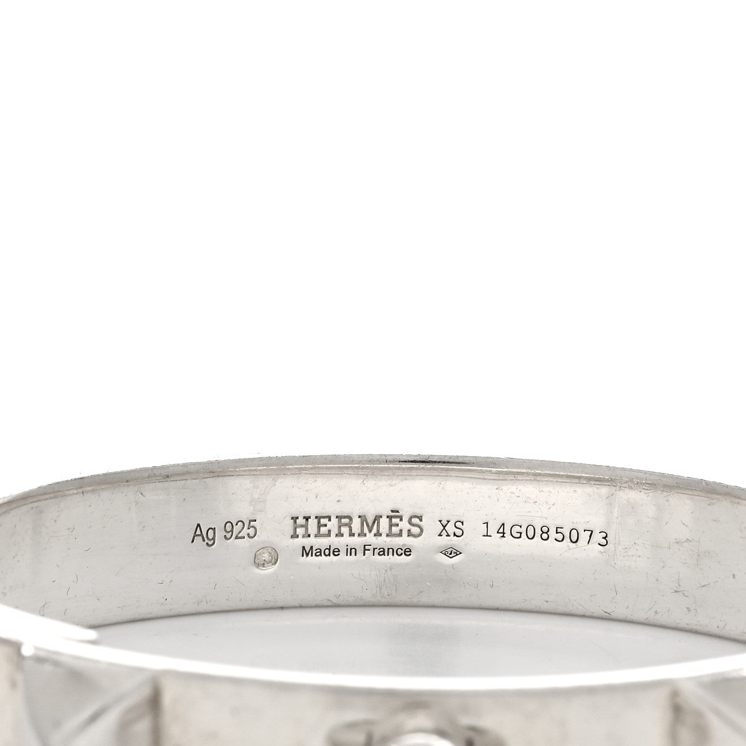 Hermes Sterling Silver PM Collier De Chien Bracelet XS 3 of 4