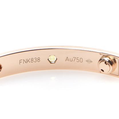 Cartier 18K Pink Gold Sapphire Garnet Amethyst LOVE Bracelet 18 6 of 8