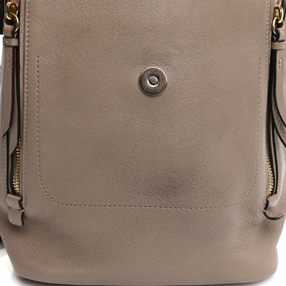 Chloe Suede Calfskin Small Faye Backpack Motty Grey 14 of 16