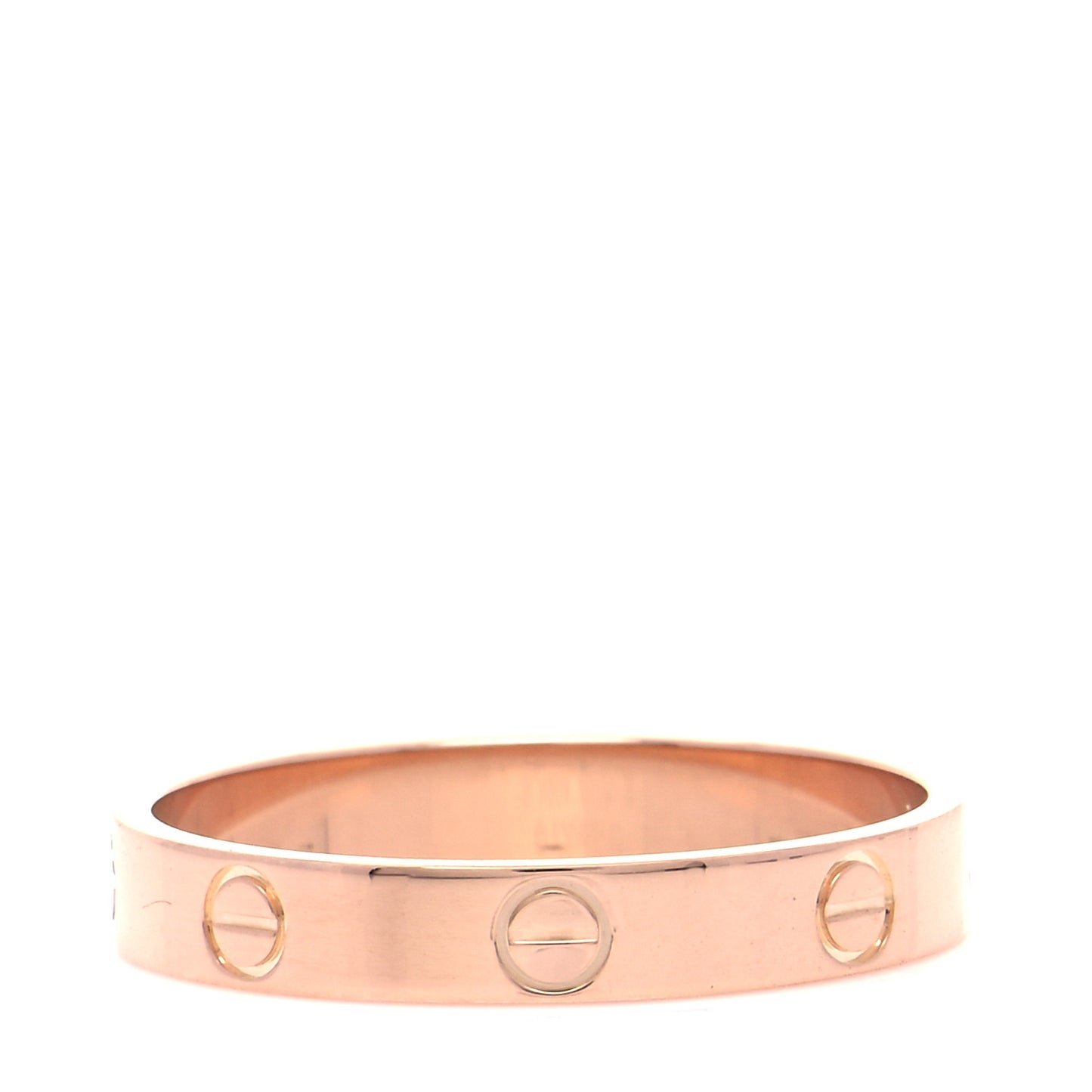 18K Pink Gold 3.5mm LOVE Wedding Band Ring 62 10