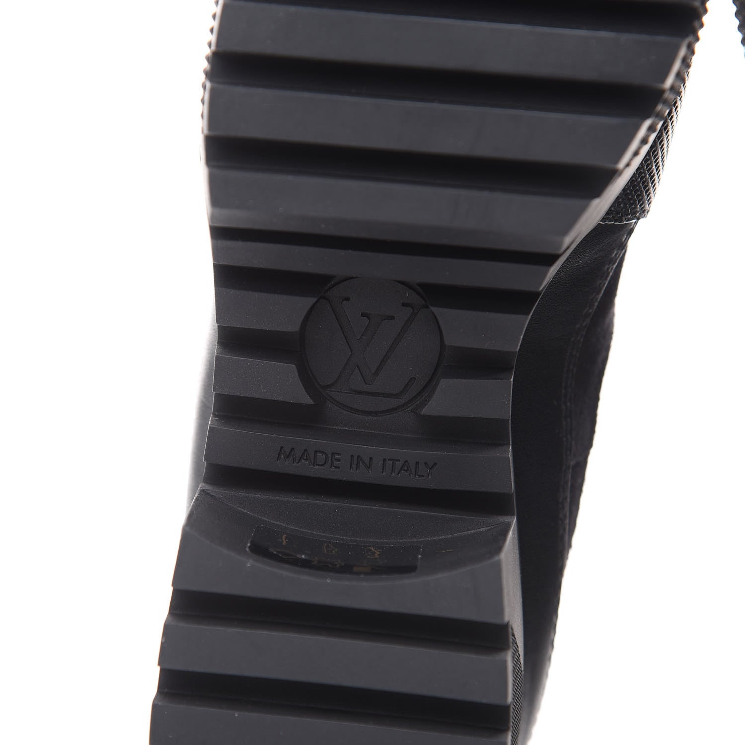 Louis Vuitton Suede Calfskin Monogram LV Black Heart Laureate Platform Desert Boots 36 Black 6 of 7
