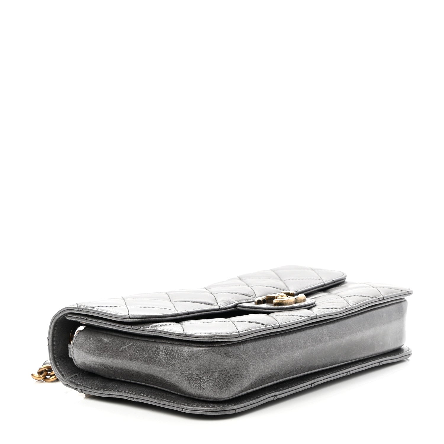 Chanel Glazed Calfskin Medium Perfect Edge Flap Grey 3 of 8