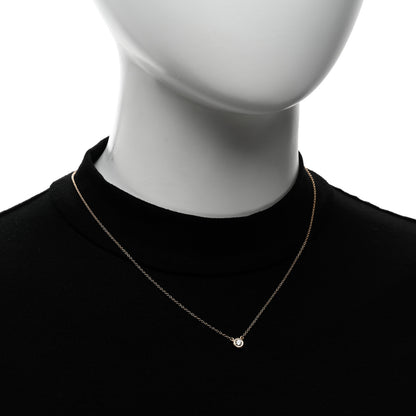 Tiffany 18K Rose Gold Diamond .17ct Elsa Peretti Diamonds by the Yard Pendant Necklace 2 of 8