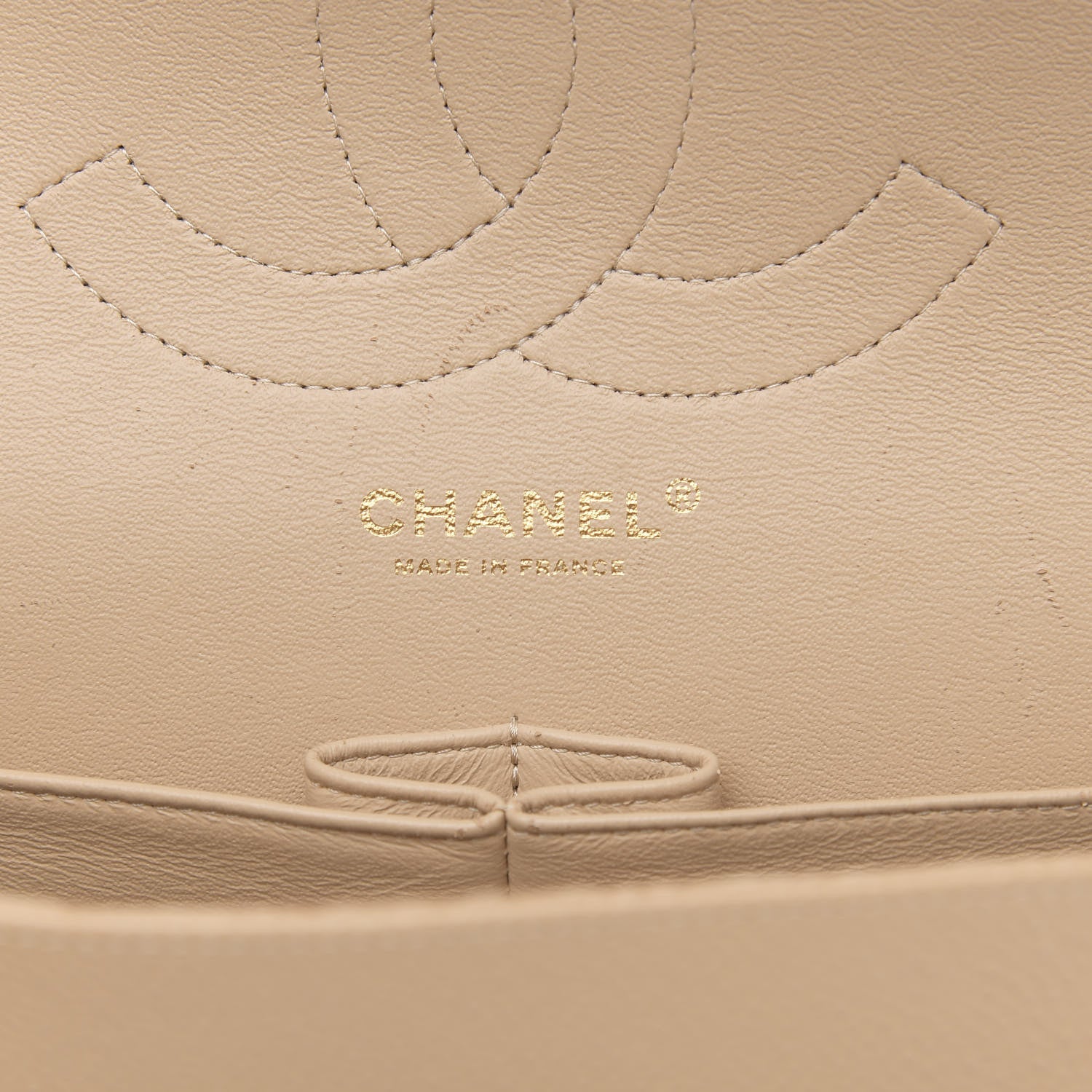 Chanel Caviar Quilted Jumbo Double Flap Light Beige 6 of 16