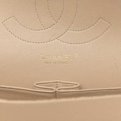 Chanel Caviar Quilted Jumbo Double Flap Light Beige 6 of 16