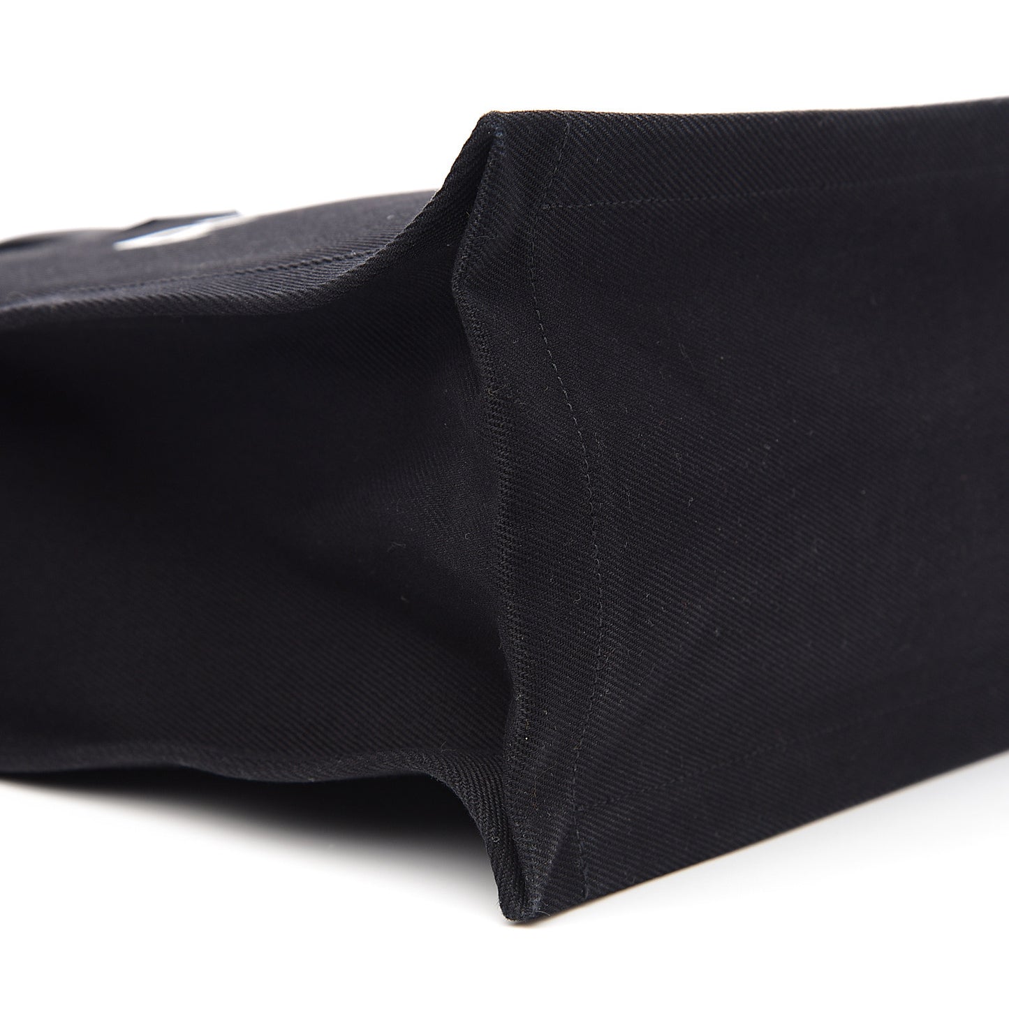 Linen Calfskin Rive Gauche Tote Black