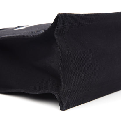 Saint Laurent Linen Calfskin Rive Gauche Tote Black 9 of 10