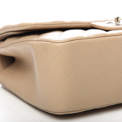 Chanel Caviar Quilted Jumbo Double Flap Beige Clair 6 of 10
