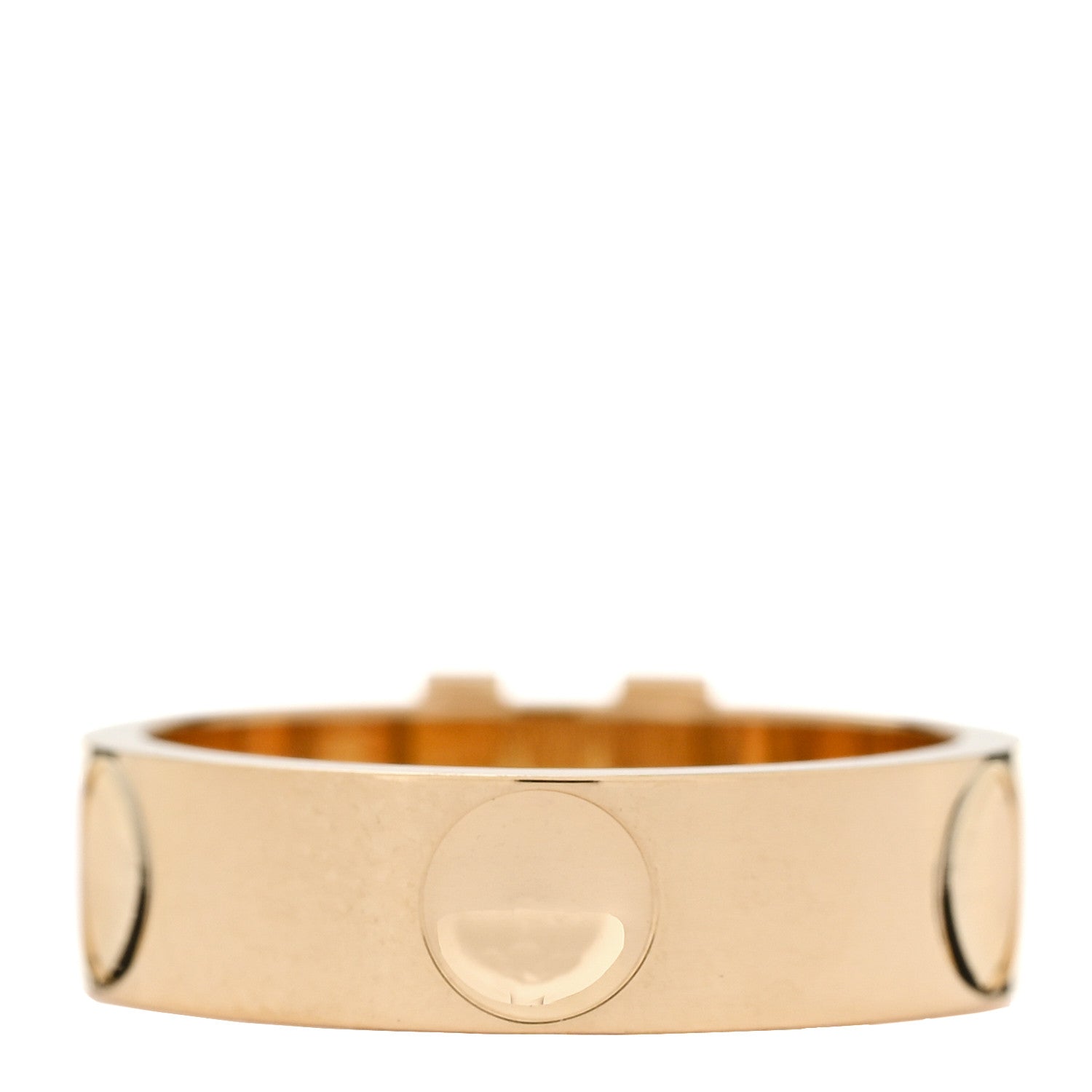 Louis Vuitton 18K Yellow Gold Empreinte LV Ring 50 5.25 3 of 4