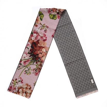 Gucci Wool GG Monogram Miniorophin Scarf Shell Pink 3 of 9