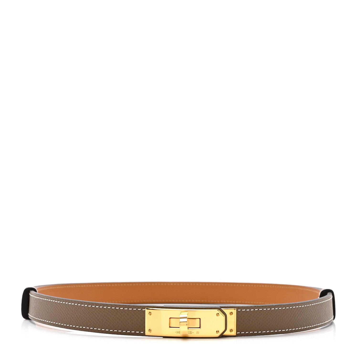 Hermes Epsom Kelly Belt Etoupe 1 of 4