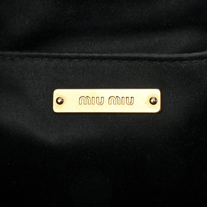 Miu Miu Nappa Belle Pochette Clutch Black 6 of 10