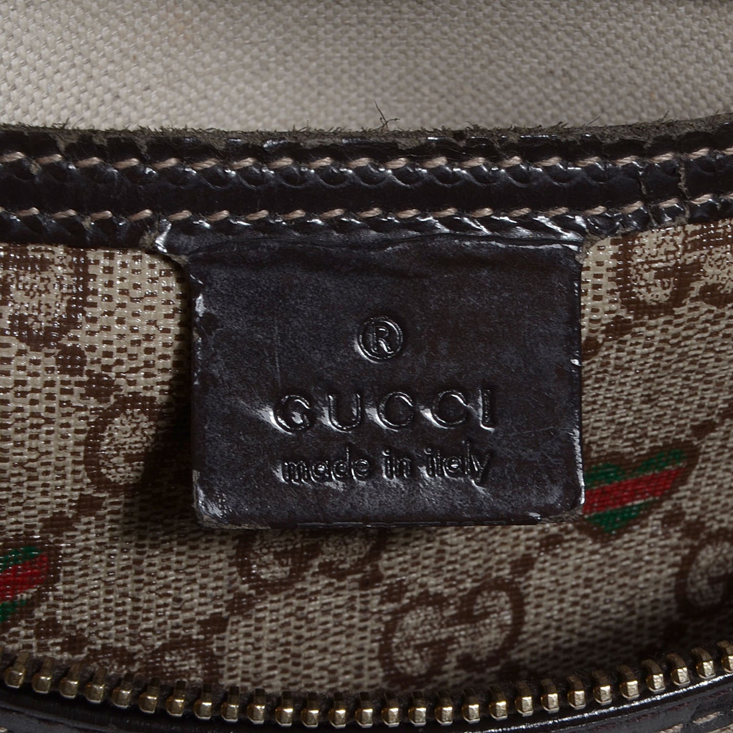 GG Plus Monogram Hearts Medium Joy Boston Dark Brown
