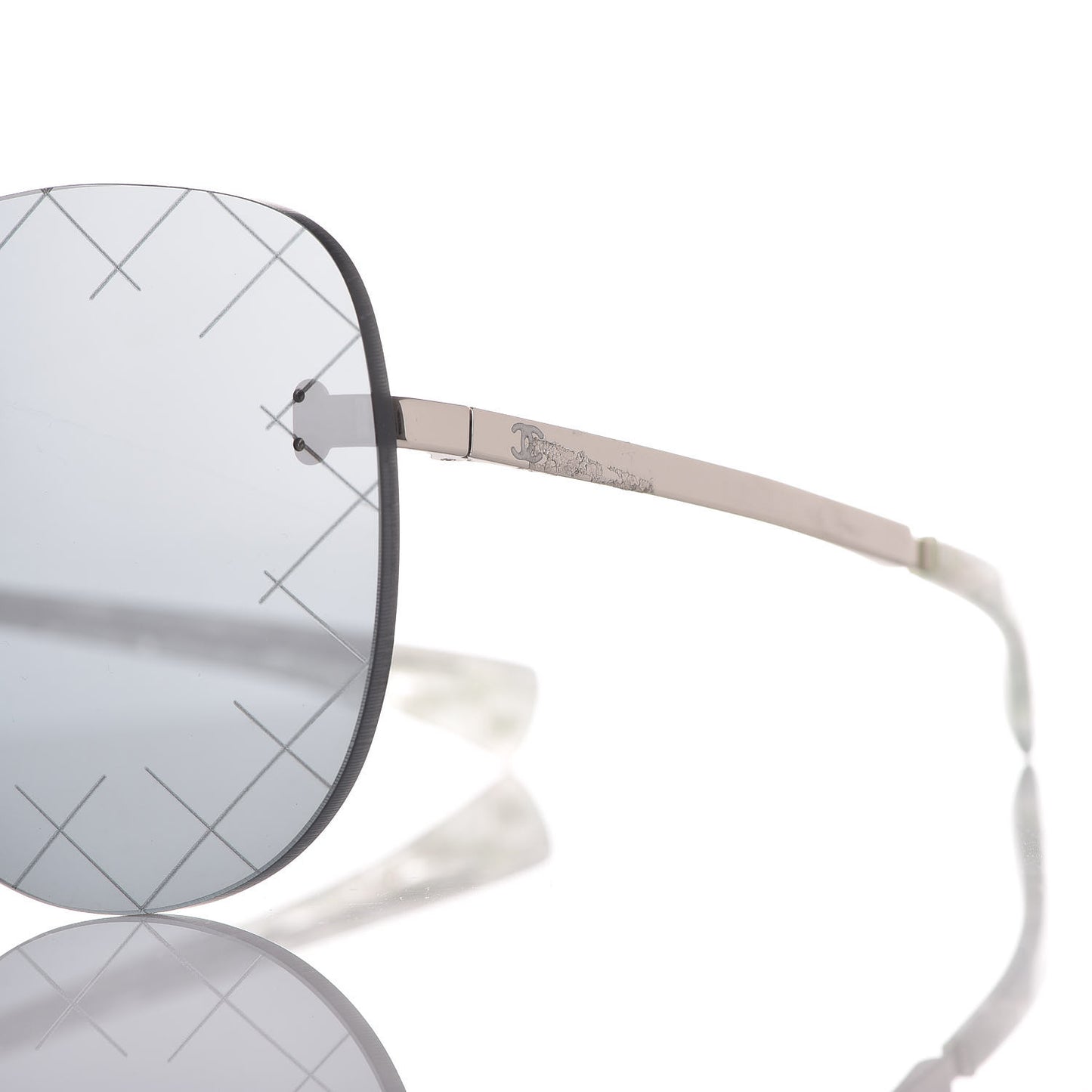 Shield Runway Sunglasses 4215 Silver Grey