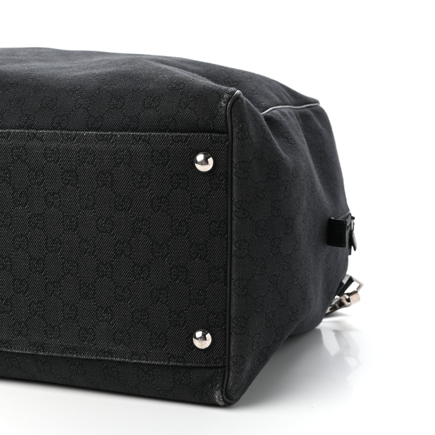 Denim Monogram Large Duffle Black