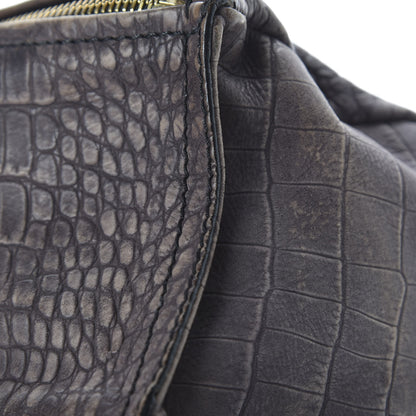 Givenchy Calfskin Crocodile Embossed Mini Pandora Grey 12 of 13