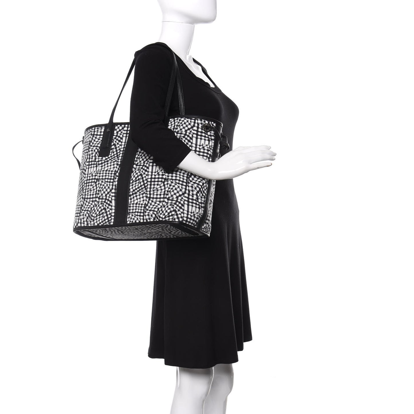 Visetos Medium Liz Reversible Shopper Tote Black