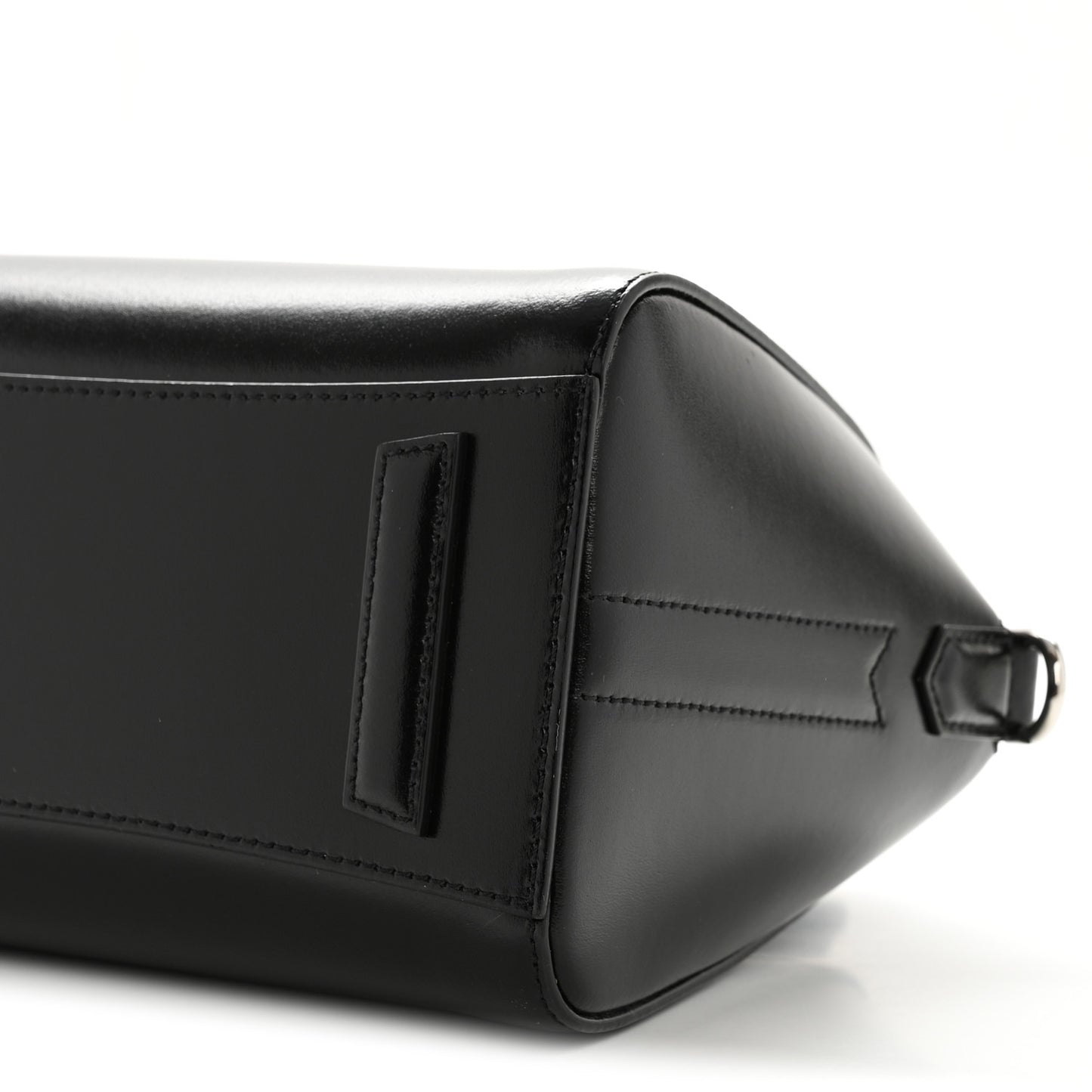 Shiny Lord Calfskin Mini Antigona Black