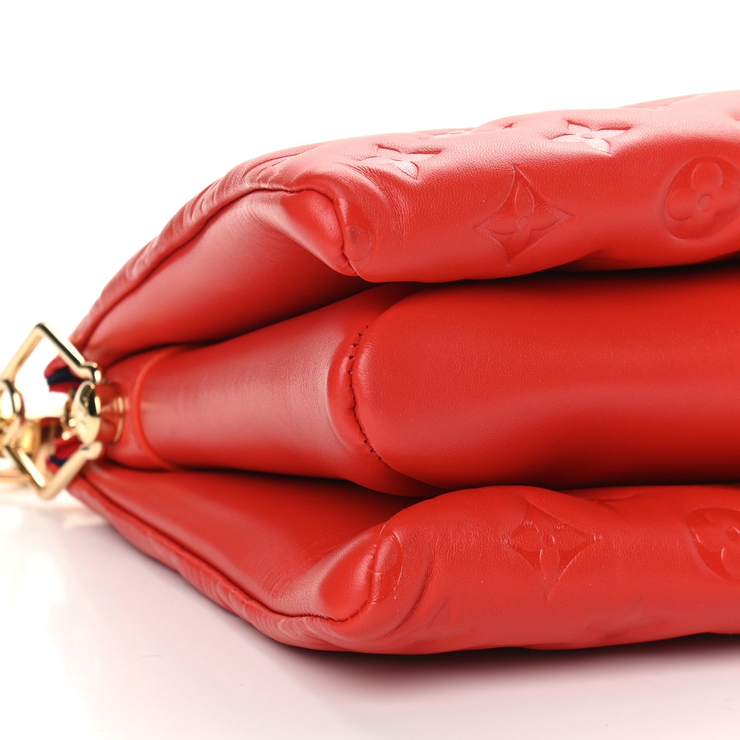 Louis Vuitton Lambskin Embossed Monogram Coussin PM Red 6 of 7