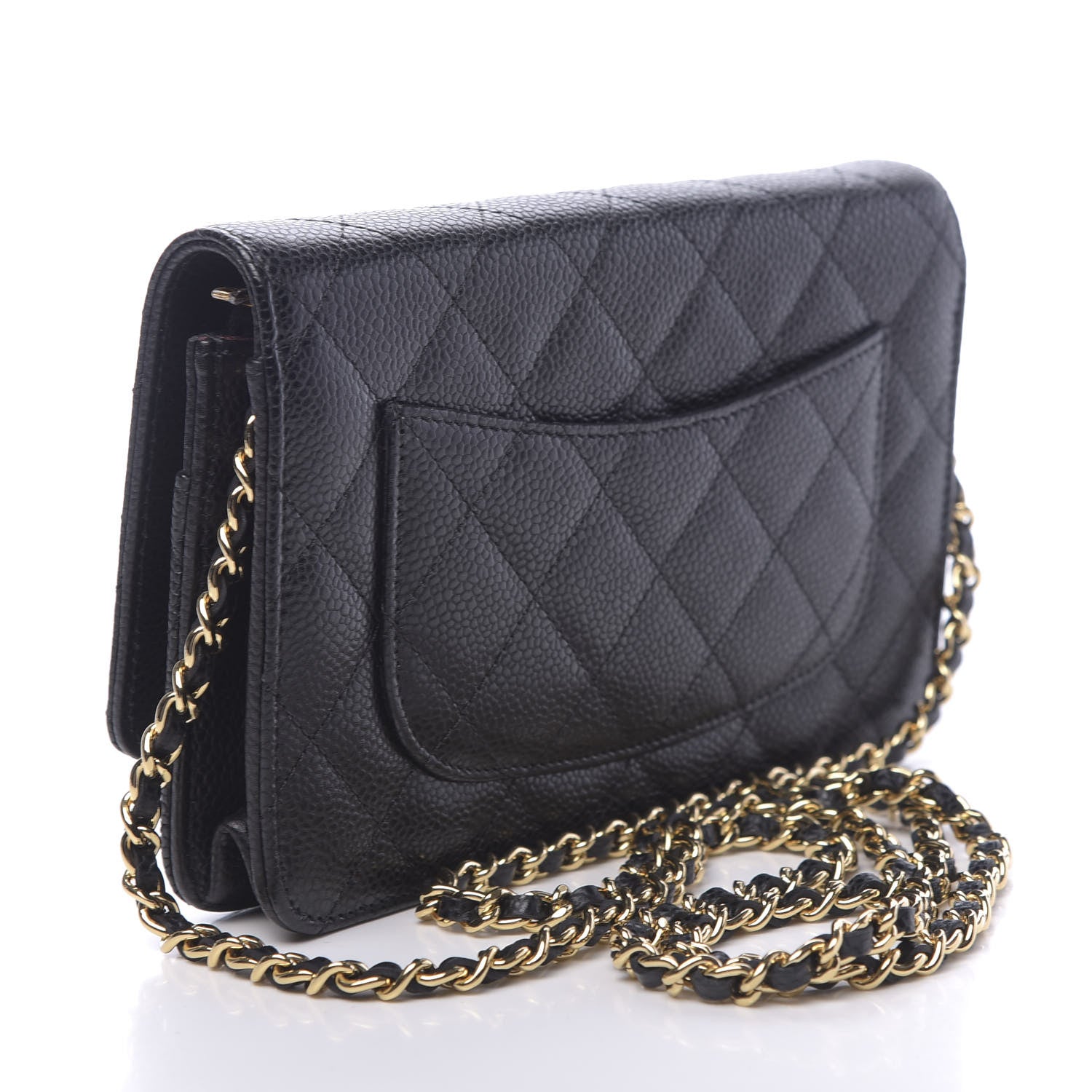 Chanel Caviar Quilted Wallet On Chain WOC Black 2 of 11
