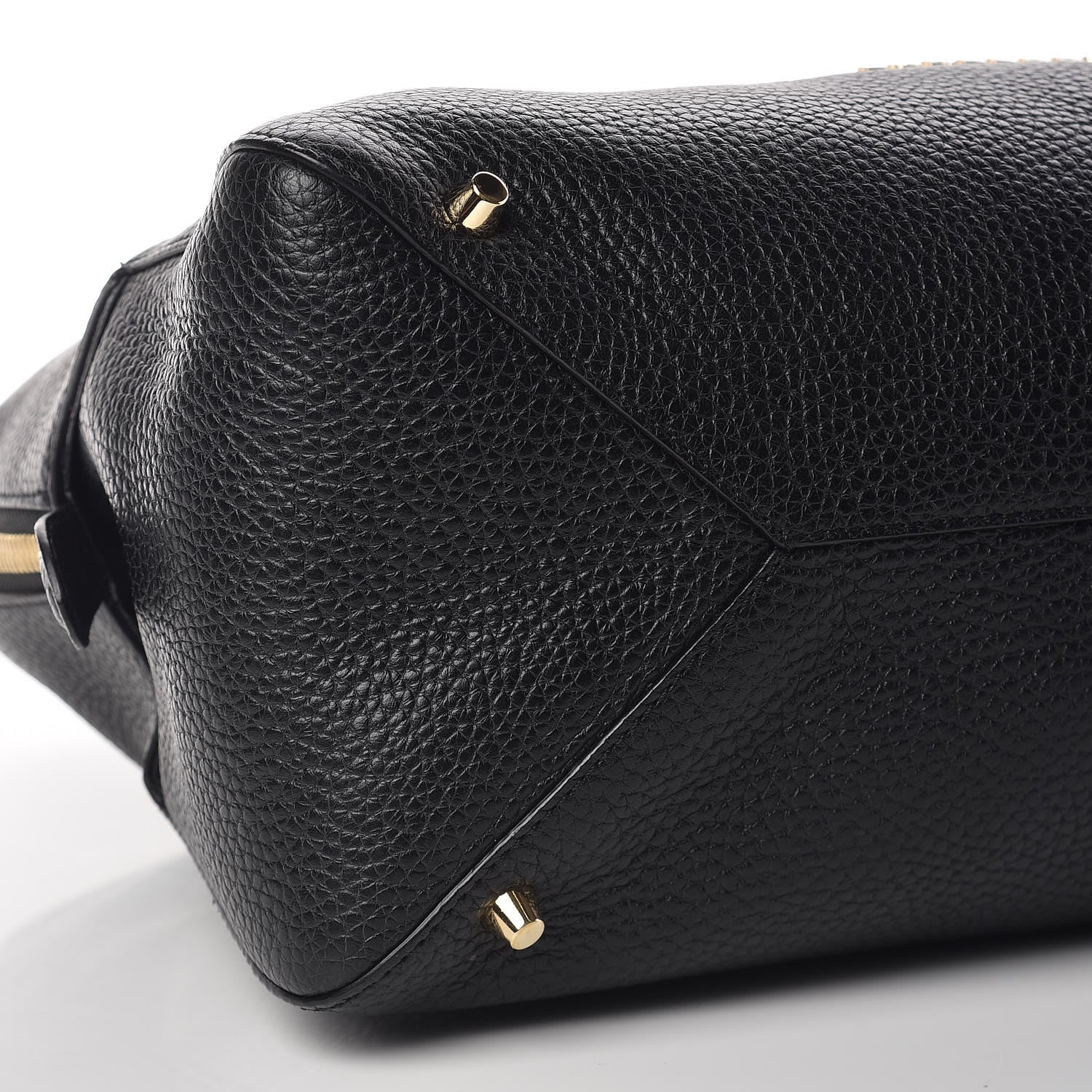 Burberry London Grainy Calfskin Medium Greenwood Bowling Bag Black 7 of 8