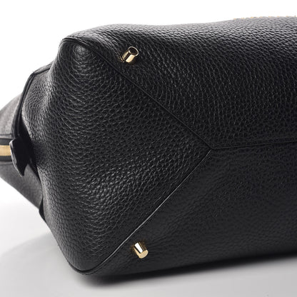 Burberry London Grainy Calfskin Medium Greenwood Bowling Bag Black 7 of 8