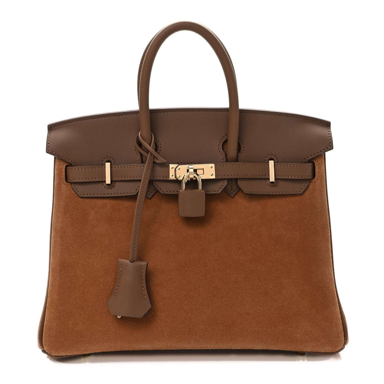 Hermes Veau Doblis Swift Grizzly Birkin 25 Alezan 1 of 11