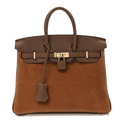 Hermes Veau Doblis Swift Grizzly Birkin 25 Alezan 1 of 11