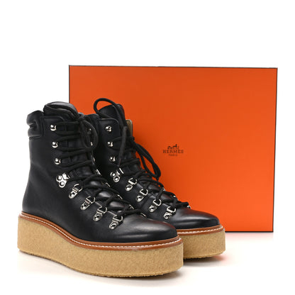 Hermes Calfskin Discovery Ankle Boot 38 Black 9 of 9