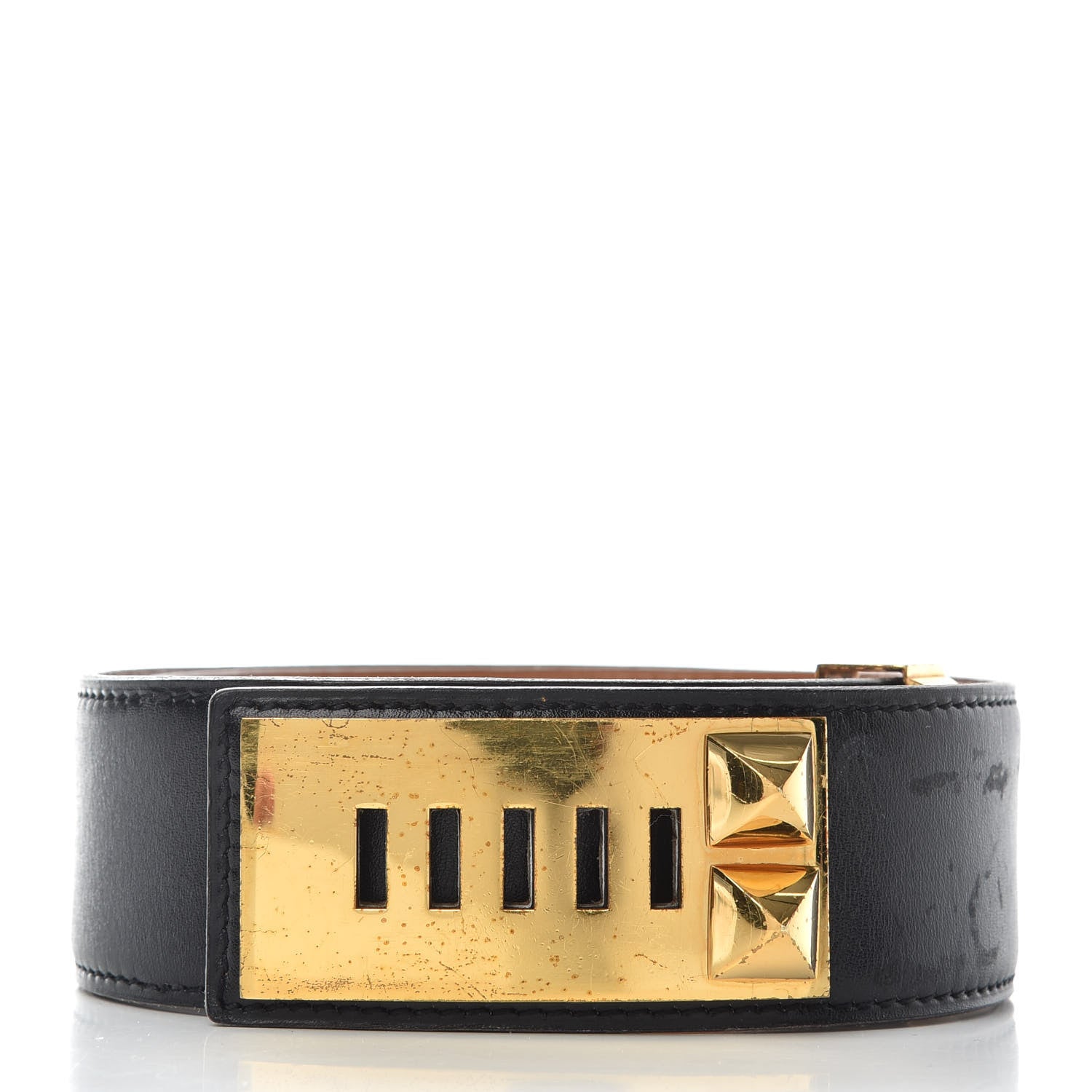 Hermes Box Collier De Chien CDC Belt 65 Black 2 of 5