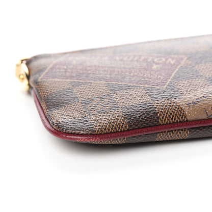 Louis Vuitton Damier Ebene Trunks Labels Pochette Milla MM 7 of 10
