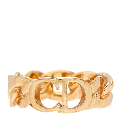 Christian Dior Metal Danseuse Etoile Chain Ring 57 8 Gold 1 of 4