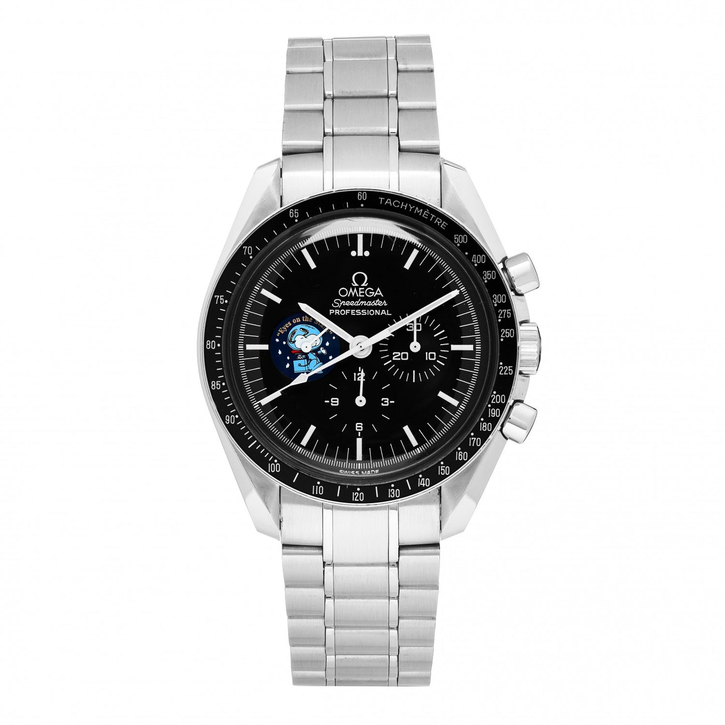 Stainless Steel 42mm Speedmaster Professional MoonWatch Limited Edition Snoopy Manual Winding Watch Black 3578.51.00